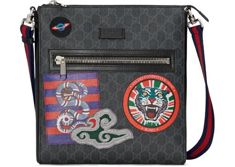 gucci marsupio night.courrier|GUCCI GG Supreme Monogram Night Courrier Flap Messenger .